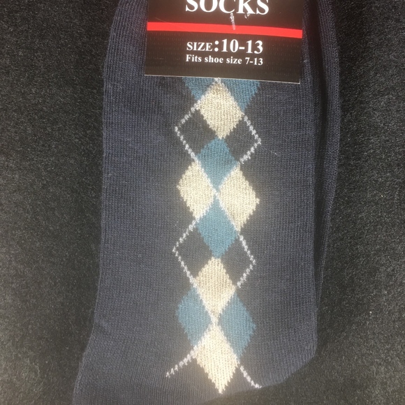 7 PAIRS CREW DRESS SOCKS SIZE 10-13 - Picture 7 of 8